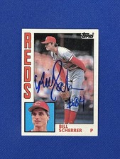 BILL SCHERRER Cincinnati Reds 1984 Topps #373 Signed Card auto autograph