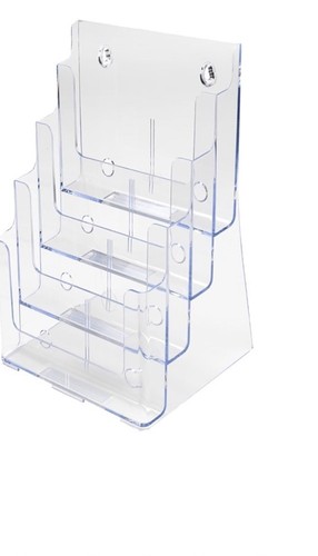 Countertop 4 Tier 4 Pocket A4 Portrait Multi-Tier Literature Holder - files - Picture 3 of 6