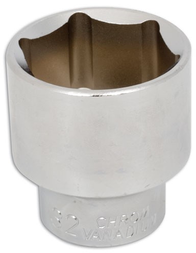 LASER 0126 Socket Wrench Insert 1/2"" Drive 15mm Spanner Chrome Vanadium Steel