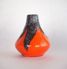 [Fat Lava] Roth Keramic Vermilion x Black Flower Vase