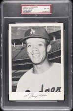1965 L.A. DODGERS TEAM ISSUE MAURY WILLS PSA 6
