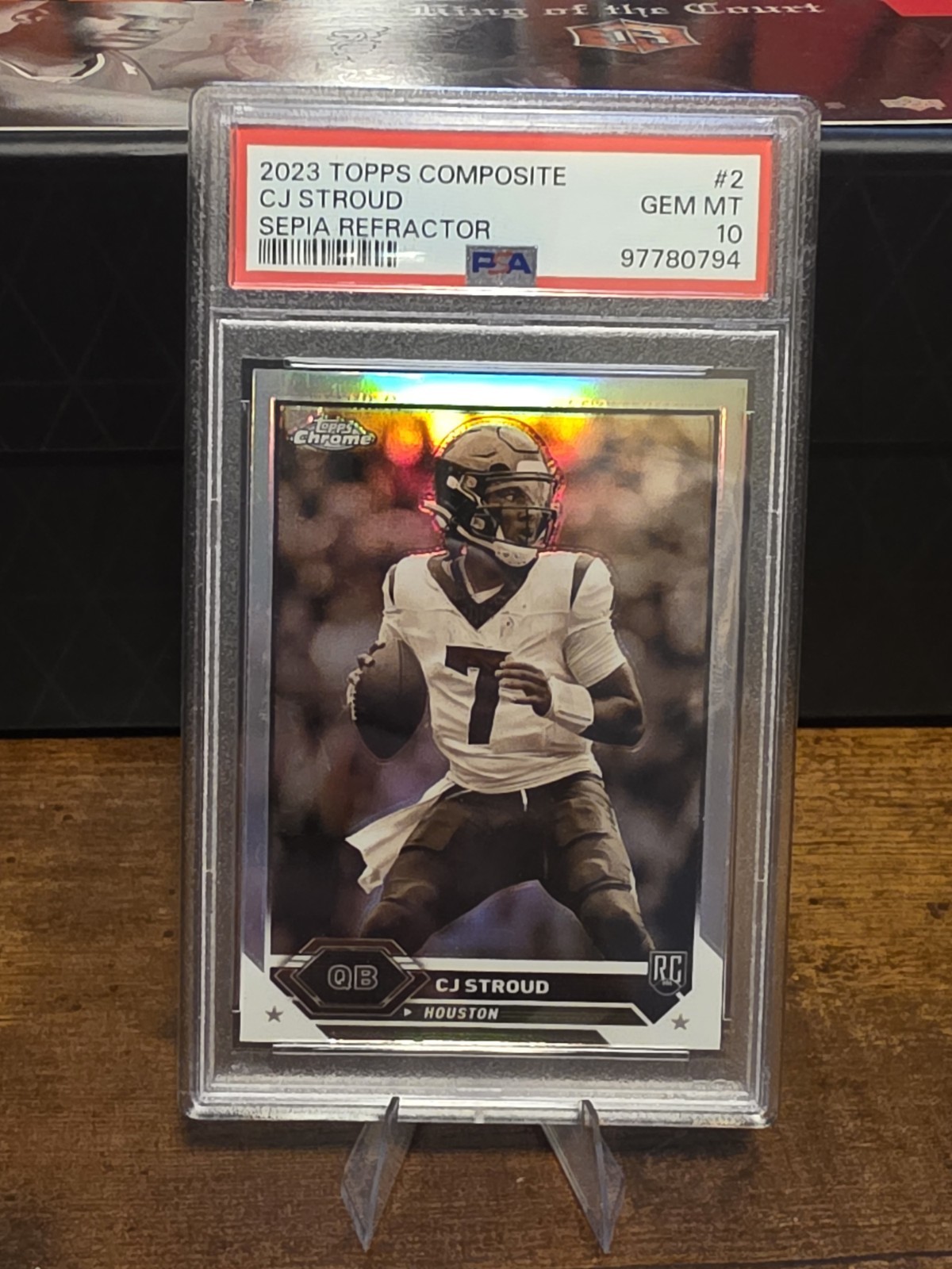 CJ Stroud Topps Composite #2 Sepia Refractor