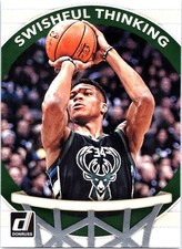 2017-18 Donruss #6 Giannis Antetokounmpo Swishful Thinking