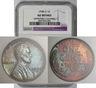 1940-S Lincoln Wheat Penny 1C AU Details Improperly Cleaned NGC