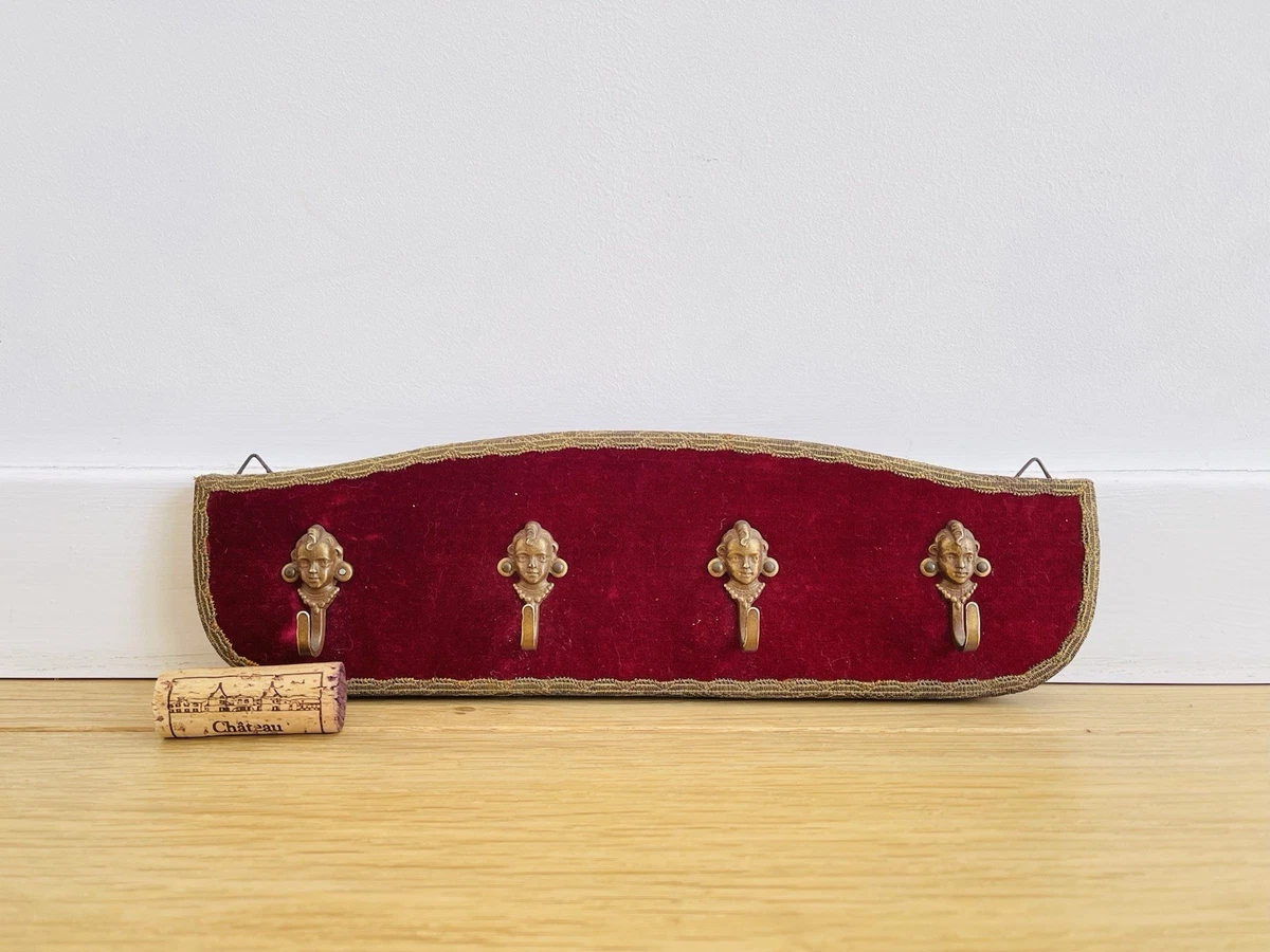 Porte-manteau BIANCHINI E CAPPONI Vintage Années 80 – Laiton Brillant Pour Salle De Bain
