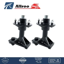 For 5~8×5.5/6.5 Lug Container Hub Bearing Seat Bolt-on Spindle Kit W/Dust Cover