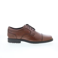 Rockport Taylor Cap Toe Mens Brown Wide Oxfords & Lace Ups Cap Toe Shoes