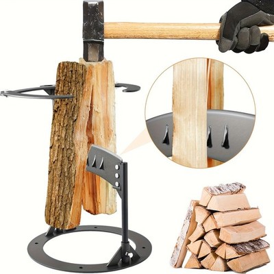Heavy Duty Manual Log Splitter with Lever - for Firewood, Camping & Backyard