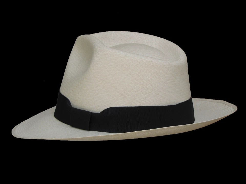 Подлинный Панама шляпа - Montecristi "Diamante" fino fino, мужчин женщин соломенная федора - Изображение 3 из 4