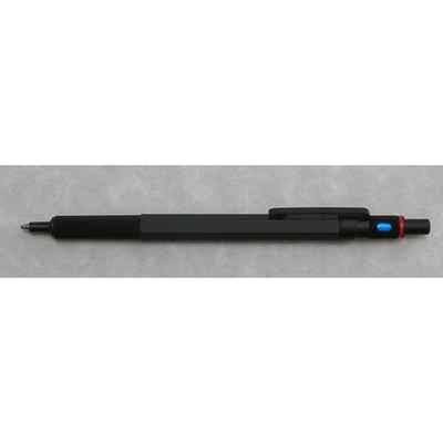 Rotring 600 Ballpoint Pen Black Hexagonal Pen Knurled Grip New In
