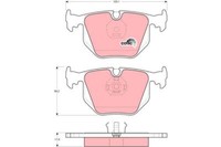 Bremsbelagsatz, Scheibenbremse Cotec Trw GDB1119 FüR Bmw 8Er