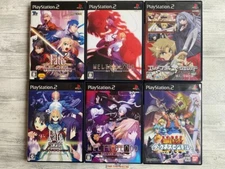 SONY PS2 Fate & Melty Blood & Elemental Gelade & Darkness Century set from Japan