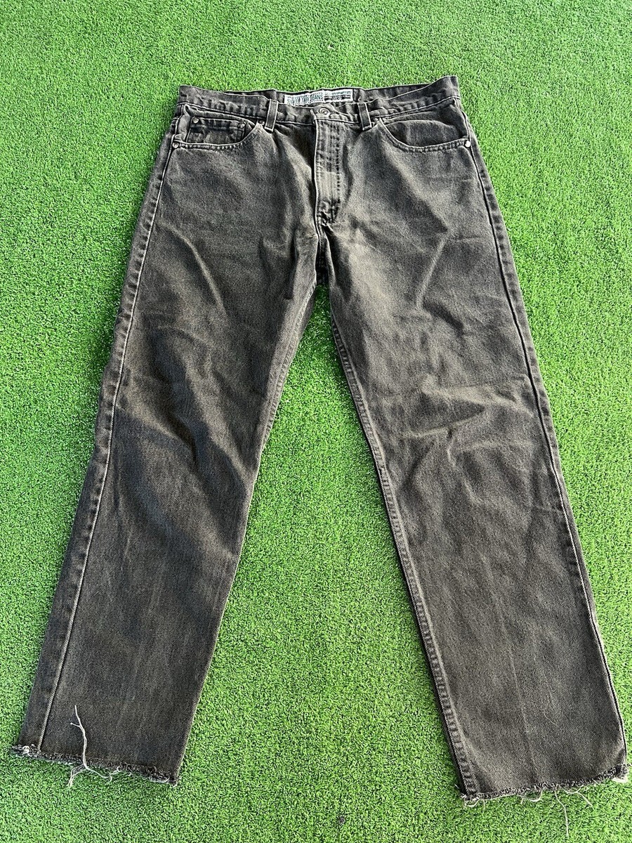 90s LEVI’S SILVER TAB 512 MADE IN USA Vintage Levi 512 Silver Tab Jeans Dark Gray Denim USA Made
