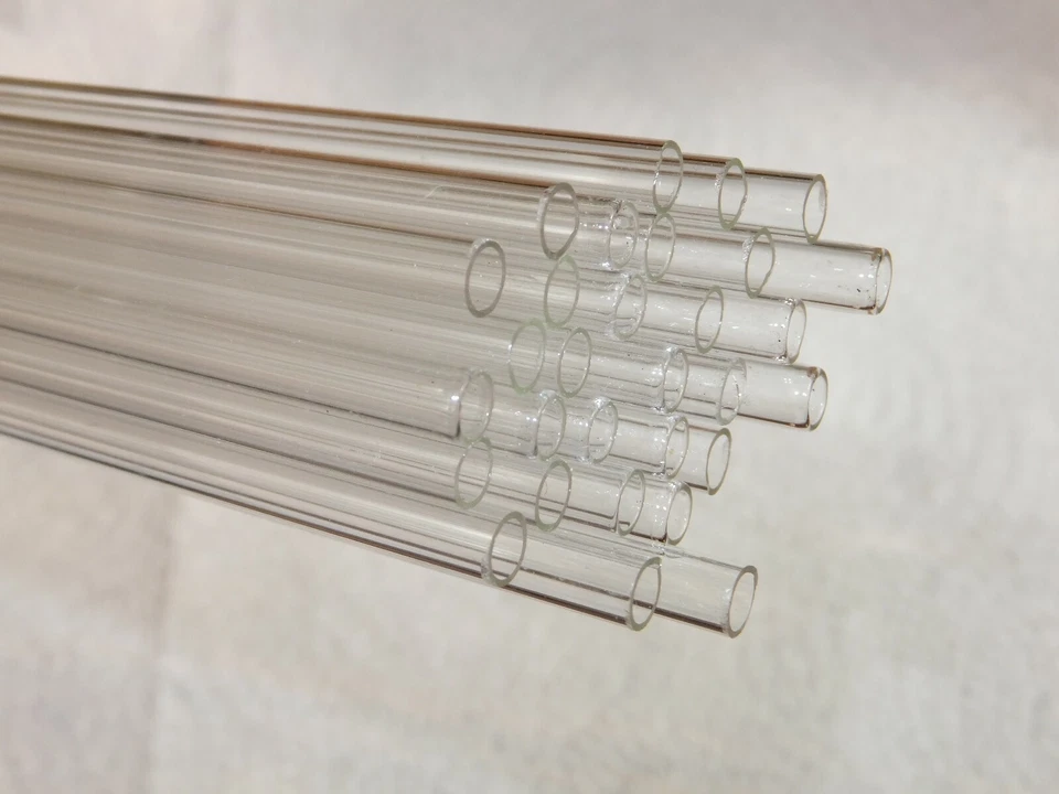 KITCHEN-CHEMISTRY New Lab Glass Tube Tubing, Soda Glass for Laboratory Use 4mm 5mm 6mm 7mm 8mm