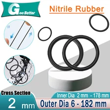O-ring Interior Ø 2 - 178 mm x Cord Thickness 2 mm NBR 70 Sealing ring 0 Ring