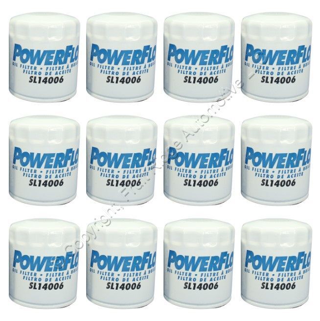12 PowerFlo SL14006 Engine Oil Filters Replacement