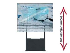 Image of B-Tech BT8569/B Motorised Height Adjustable Flat Screen Floor-to-Wall Mount