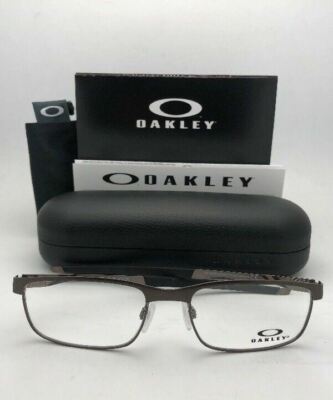 【お値下げ中】￥18000→￥15000オークリーメガネケースアルミ製ボックス New OAKLEY Eyeglasses STEEL PLATE OX3222-0254 54-18 141 Powder