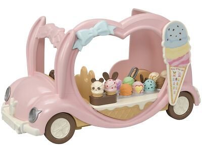 Epoch Calico Critters Sylvanian Families Happy Eiswagen Mi-89 PS,ABS NEU