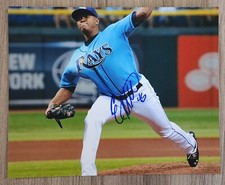 Enny Romero Signed 8x10 Photo Tampa Bay Rays RAD