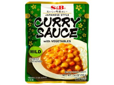 S&B Japanese Curry Sauce Vegetables Mild 210 g vegetarisch Frische Gemüsenoten