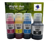 Compatible With Epson 502 Ink EcoTank ET-2850 ET-3830 ET-3850 ET-2760 ET3760 New
