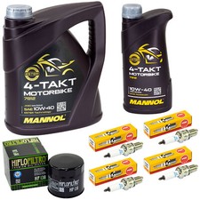 Öl Inspektion für Suzuki GSX-R 1100 GV73C GSXR 1989-92 Set 5L Ölfilter Zündkerze