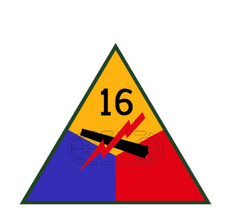4" 16TH ARMORED DIVISION MILITARY ARMED FORCES STICKER DECAL USA MADE
