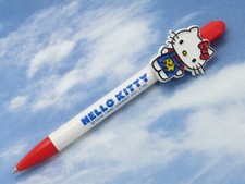 Pluma Hello Kitty Personaje Clip Gatito en Mono Azul 30 Aniversario Pluma