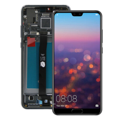 LCD Display+Touch Screen+Frame Fingerprint For Huawei P20 EML-L29 L09 L22 Black