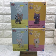 Sailor Moon Cosmos Luna Artemis Figure Set of 4 Fluffy Puffy Big Ribbon ver. New