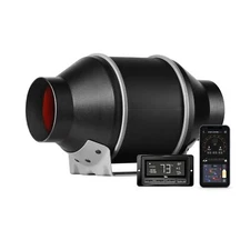 Smart Inline Duct Fan Ventilation EC Motor Temperature Humidity WiFi-Controller