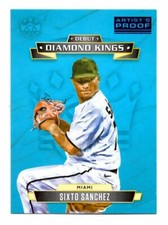 Sixto Sanchez Rookie 2021 Diamond Kings Debut Artist Proof Blue #15 Card