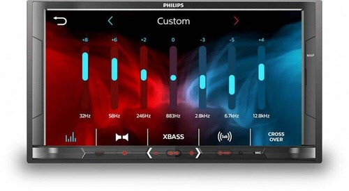 Philips Autoradio Navigation Bluetooth für Fiat Ducato Facelift ab 2014 schwarz - Bild 4 von 6