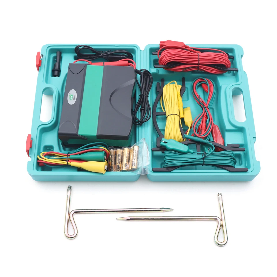 Medidor de resistencia digital probador de aislamiento de tierra de 0,01 a 2000 ohmios DY5500 Foto 2 de 4