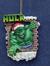 Marvel Incredible Hulk Christmas Ornament BREAKING THROUGH WALL 2003
