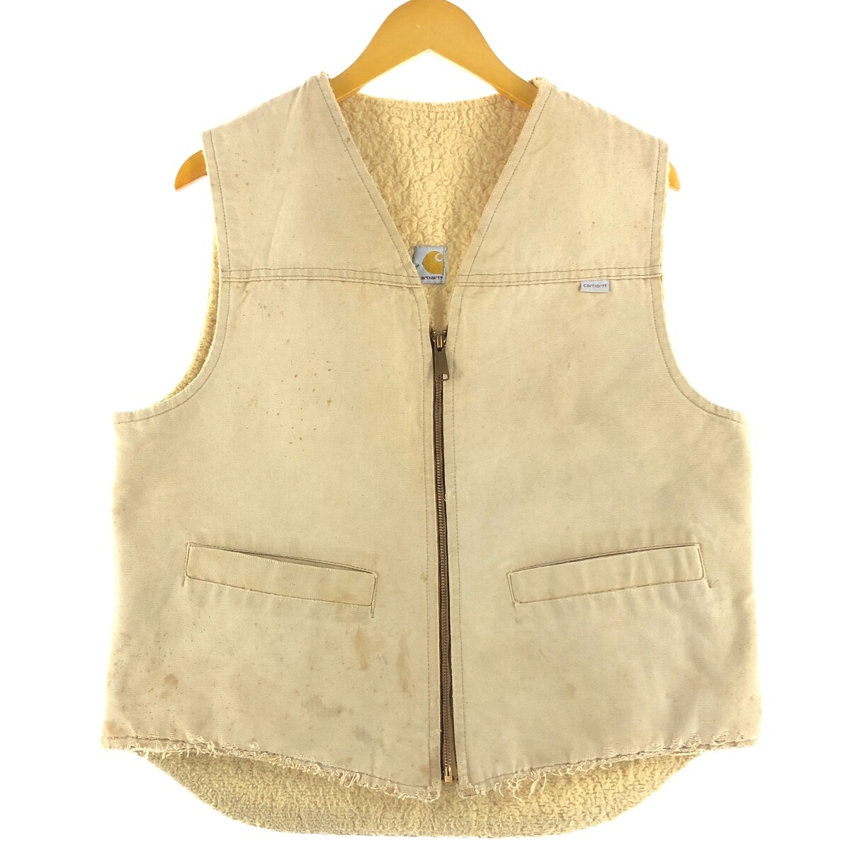 【USA-vintage】carhartt duck bore-vest 80s Vintage Carhartt Heritage Hunting Duck Vest Sz Large Made in