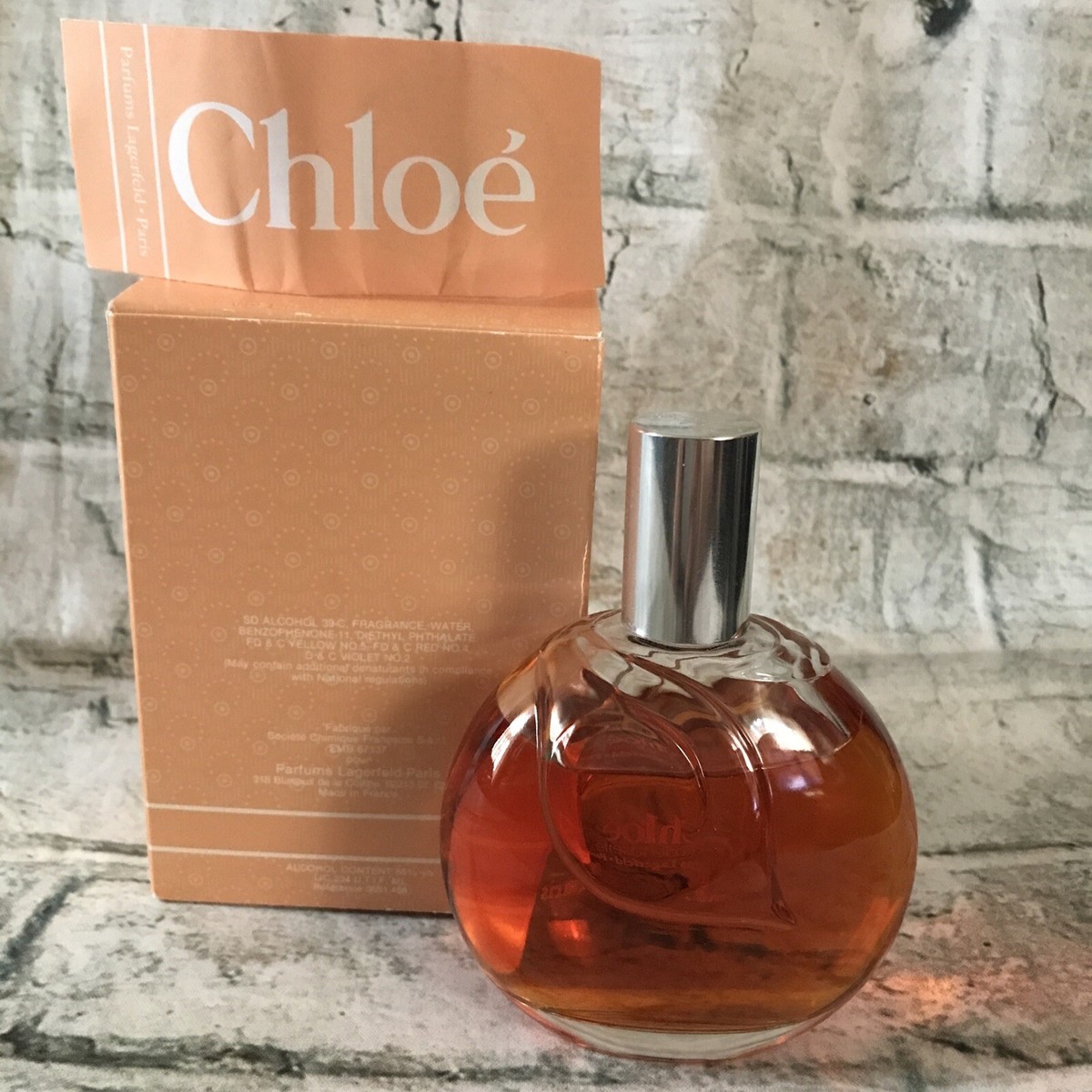Vintage Chloe Perfums Lagerfeld Paris Eau de Toilette Splash 120ml