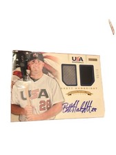 BRETT HAMBRIGHT 2012 USA Baseball Dual Jerseys Signatures #11 Serial #67/99