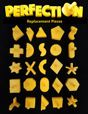 Perfection Game Set of 25 Replacement Pieces Parts Shapes - Perfect Fit 