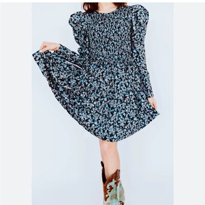 boho dress size 12 The Polly dress ditzy floral smocked boho dress size medium new with tags