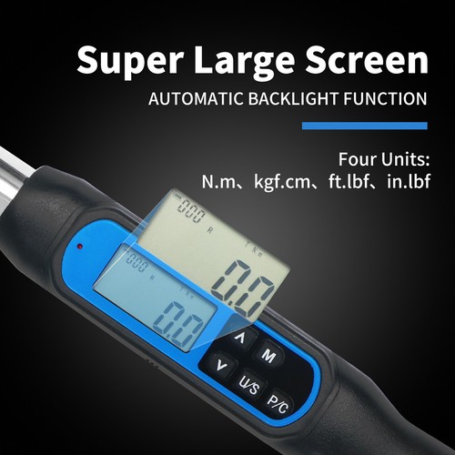 AWJ-B 1/2'' 3/4" Drive Electronic Torque Wrench With Super Large Screen - Picture 7 of 14