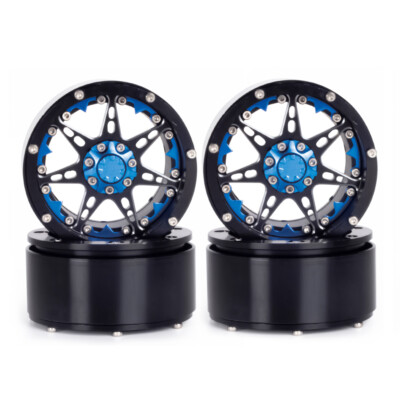 Aluminum 2.2'' Beadlock Wheel Rim for 1/8 1/10 RC Rock Crawler SCX10 Wraith TRX4