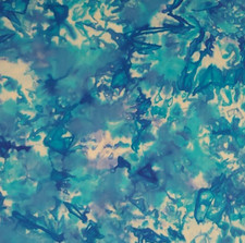 Anthology BATIK Cotton Fabric Blues Hints of Purple 1/2 YARD