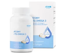 Atomy / rTG Omega 3 EPA+DHA 600mg daily 180 tablets From Korea