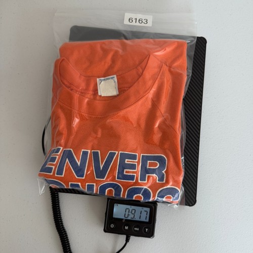 Felpa vintage Garan Denver Broncos uomo grande arancione NFL pullover anni 90 - Foto 7 di 7
