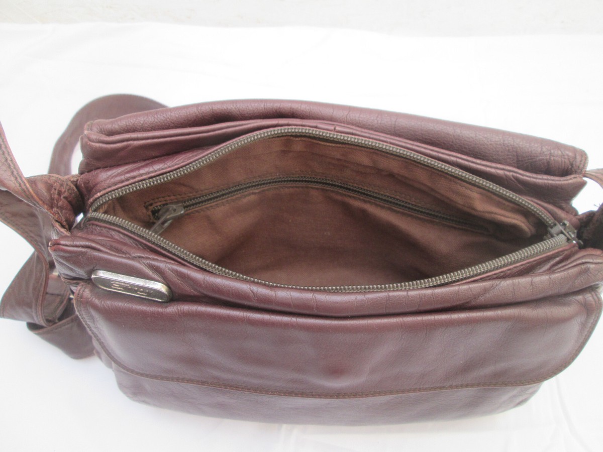 Sac à Main Enny Vintage – Cuir Marron – Porté épaule Ou Main – Occasion En Bon état