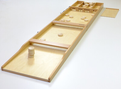 Premium Shuffleboard faltbar (Sjoelbak opvouwbaar) foldable  Made in Germany neu