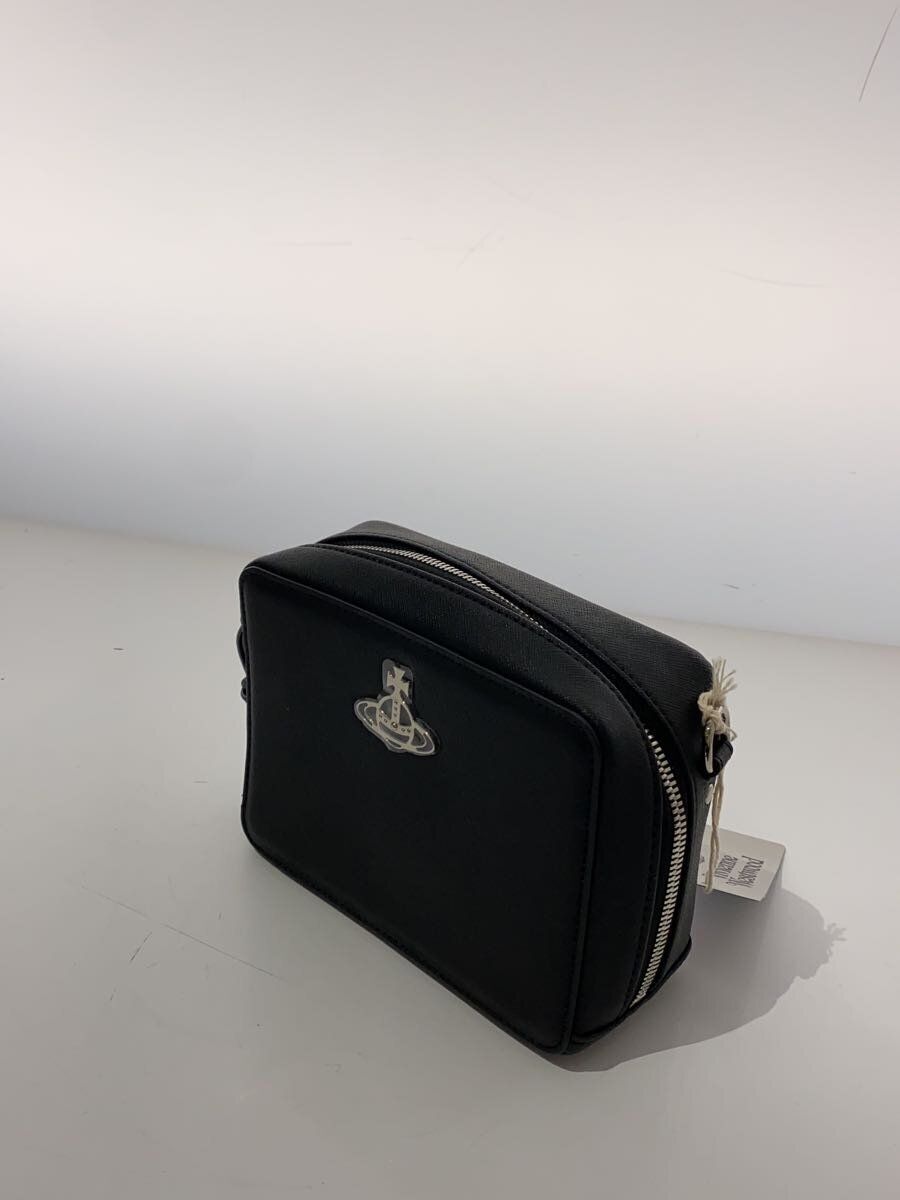 Vivienne Westwood Shoulder Bag Leather Black Plain 43040086U Vivienne Westwood Shoulder Bag Leather Black Plain 43040086U