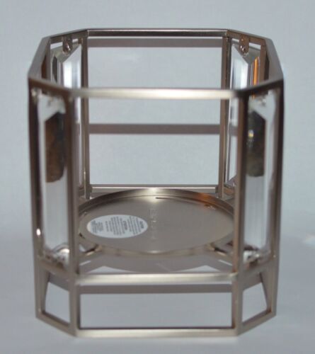 BATH & BODY WORKS AIRY GEM METAL FRAME LARGE 3 WICK CANDLE HOLDER SLEEVE 14.5 OZ - Picture 1 of 6